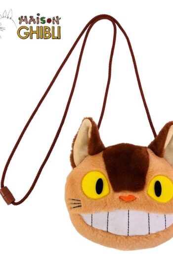 My Neighbor Totoro Plush Pouch with strings Catbus 15 x 14 cm