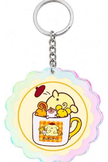 Sanrio Acrylic Keychain Pompompurin 30th Anniversary Squishy Cute Purin 02