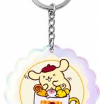 Sanrio Acrylic Keychain Pompompurin 30th Anniversary Squishy Cute Purin 01