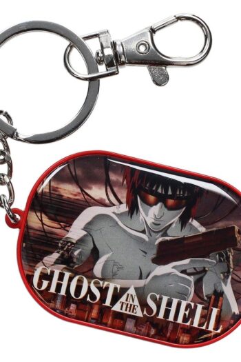 Ghost in the Shell Metal Keychain Armed Motoko 14 cm