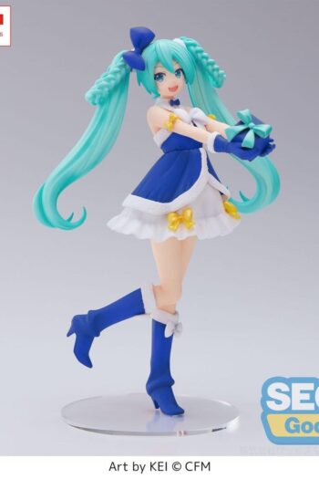 Character Vocal Series 01: Hatsune Miku High Premium PVC Figure Hatsune Miku Sapphire Christmas Ver. 21 cm