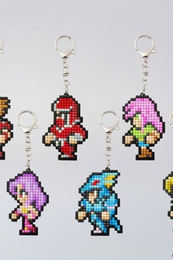 Final Fantasy Pixel Remaster DIY Pixel Art Keychain Collection Vol.2 Blind Box Display (6)