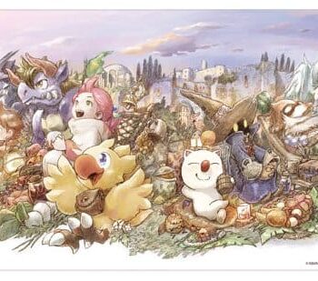 Final Fantasy Playmat Chocobo & Friends 61 x 34 cm