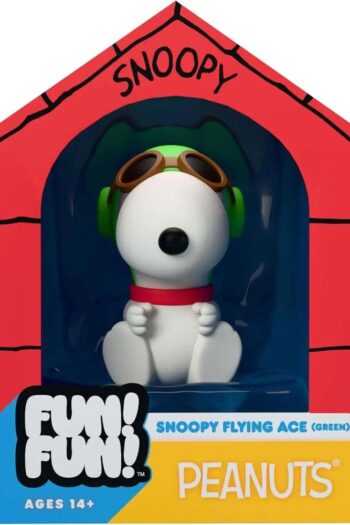 Vintage Peanuts Fun! Fun! Mini Figure Snoopy (Green Hat Flying Ace)