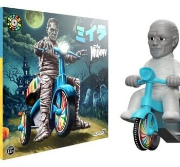 Universal Monsters Super Cycles Vehicle The Mummy (Light Grey w/ Blue Trike)