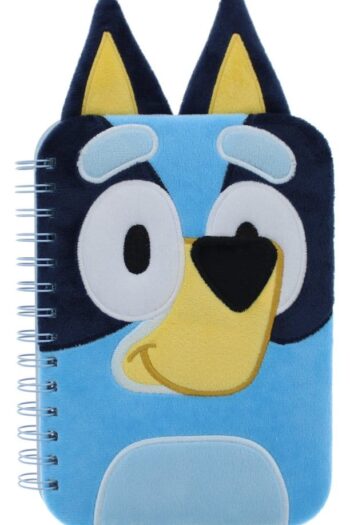 Bluey Plush Notebook Blue