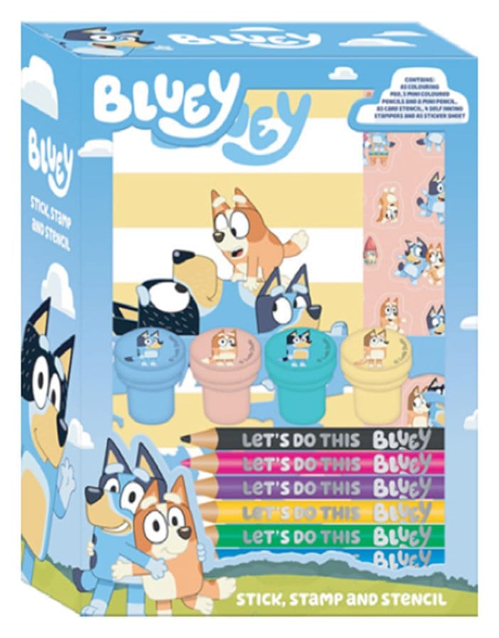 x_thup-blue6850 Bluey 14-Piece Creative Colouring Set - immagine 1