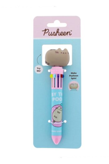 Pusheen Multi Colour Pen Spinny By The Pool Blue