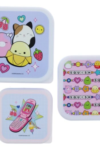 Squishmallows Snack Boxes 3-Pack