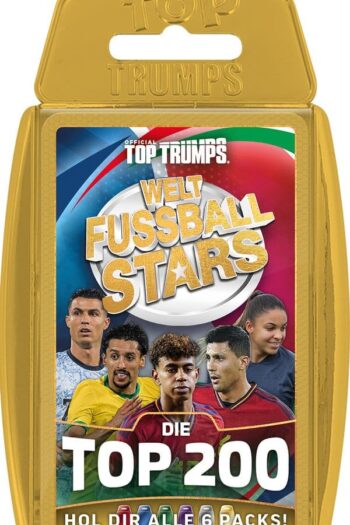 World Football Stars Card Game 200 Pack 6 *German Version*