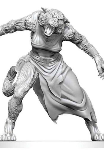 Pathfinder Battles Deep Cuts Unpainted Miniature Weretiger 13 cm