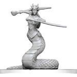 Pathfinder Battles Deep Cuts Unpainted Miniature Lamia Matriarch 13 cm