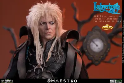 Labyrinth Jareth The Goblin King 1/6 Action Figure The 13th Hour Edition Gold by Infinite Statue - immagine 9