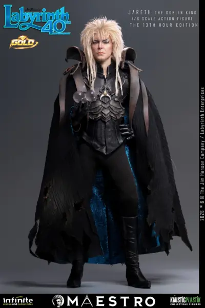 Labyrinth Jareth The Goblin King 1/6 Action Figure The 13th Hour Edition Gold by Infinite Statue - immagine 14