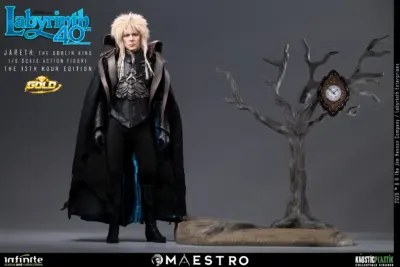 Labyrinth Jareth The Goblin King 1/6 Action Figure The 13th Hour Edition Gold by Infinite Statue - immagine 7