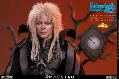 Labyrinth Jareth The Goblin King 1/6 Action Figure The 13th Hour Edition Gold by Infinite Statue - immagine 8