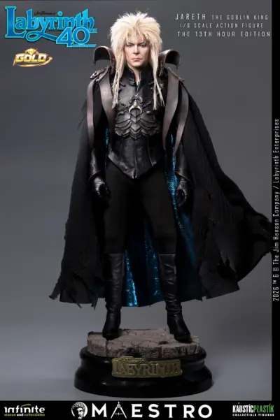 Labyrinth Jareth The Goblin King 1/6 Action Figure The 13th Hour Edition Gold by Infinite Statue - immagine 10