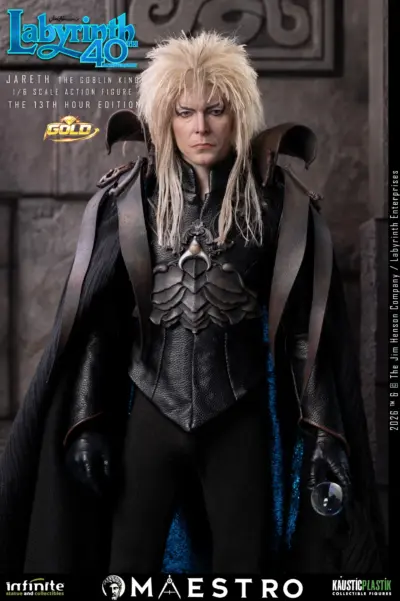 Labyrinth Jareth The Goblin King 1/6 Action Figure The 13th Hour Edition Gold by Infinite Statue - immagine 20