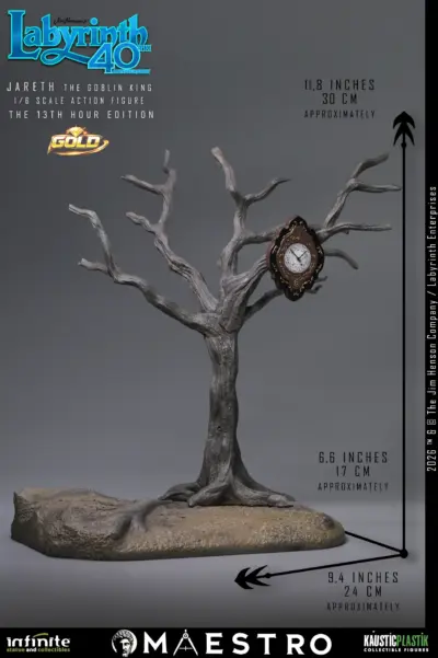 Labyrinth Jareth The Goblin King 1/6 Action Figure The 13th Hour Edition Gold by Infinite Statue - immagine 28