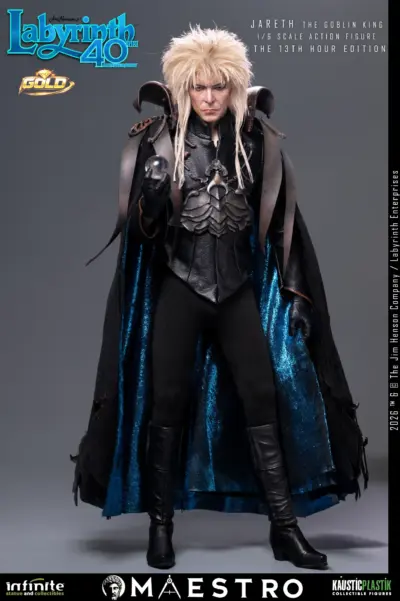 Labyrinth Jareth The Goblin King 1/6 Action Figure The 13th Hour Edition Gold by Infinite Statue - immagine 29