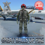 Top Gun AOA05 Aces of Aviation Wave 2 GREAT BALLS OF FIRE by Ramen Toy - immagine 3