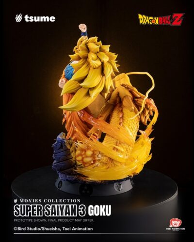 Dragon Ball Z Movie Collection Super Saiyan 3 Goku 1/4 Statue by Tsume - immagine 14