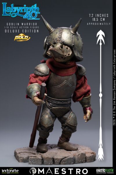 Labyrinth Jareth The Goblin King 1/6 Action Figure Deluxe Edition Gold by Infinite Statue - immagine 21
