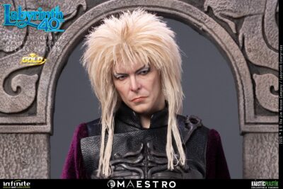 Labyrinth Jareth The Goblin King 1/6 Action Figure Deluxe Edition Gold by Infinite Statue - immagine 19
