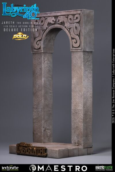 Labyrinth Jareth The Goblin King 1/6 Action Figure Deluxe Edition Gold by Infinite Statue - immagine 17