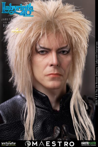 Labyrinth Jareth The Goblin King 1/6 Action Figure Deluxe Edition Gold by Infinite Statue - immagine 10