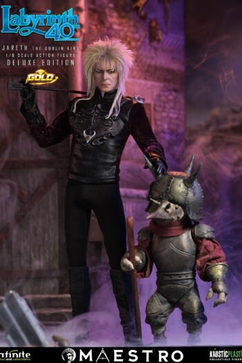 Labyrinth Jareth The Goblin King 1/6 Action Figure Deluxe Edition Gold by Infinite Statue