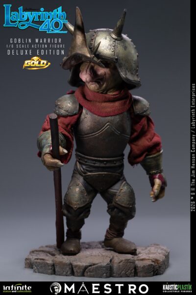 Labyrinth Jareth The Goblin King 1/6 Action Figure Deluxe Edition Gold by Infinite Statue - immagine 25