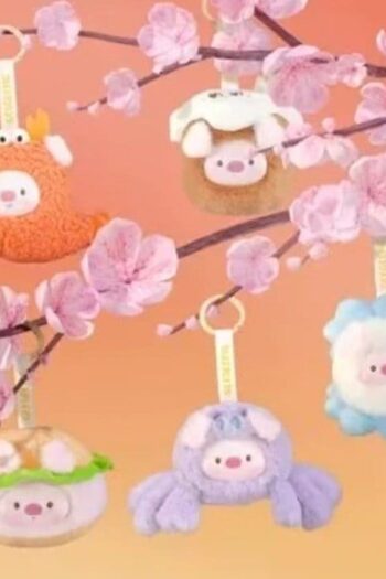 Mini GeeGeePig Plush Keychain Mini Transformations 12 cm Blind Box Display (6)