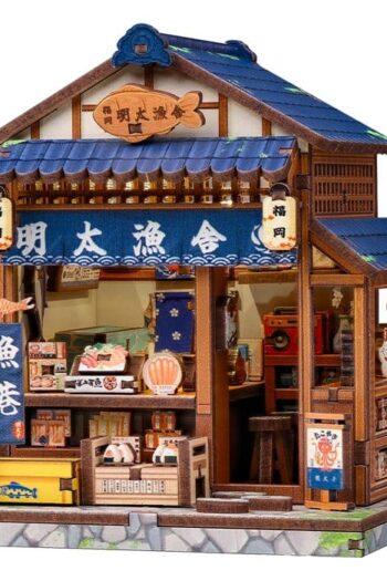 Miniature House Model Kit Fukuoka Mentaiko Kitchen 11 x 9 cm