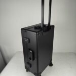 Evoretro Trading Card Luggage Wheeled Case 5-Rows Round Aluminum 56.0 x 35.4 cm