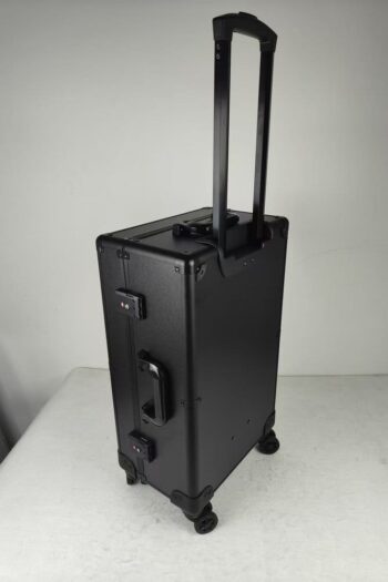 Evoretro Trading Card Luggage Wheeled Case 5-Rows Round Aluminum 56.0 x 35.4 cm