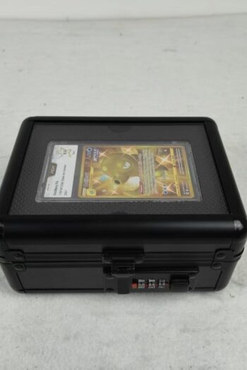 Evoretro Graded Card Display and Carry Case with Display Window Black