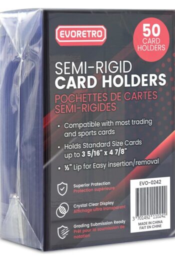 Evoretro Card Holders 200-Pack Semi-Rigid 8 x 12 cm