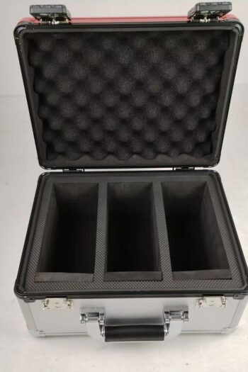 Evoretro Trading Card Storage Box for 90 Cards X Red and Silver