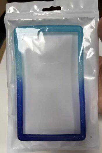 Evoretro Bumper for PSA Graded Card Slab Gradient Light Blue-Dark Blue Glitter