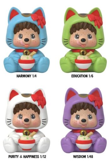 Monchhichi Rokimoto Figure Cup of Fun Lucky Cat Series 10 cm Blind Box Display (6)