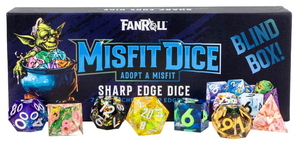 x_fnrl9208-1 Misfit Adopt a Misfit Dice Set Blind Box Sharp Edge Dice - immagine 1