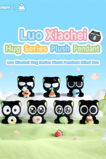 Luo Xiaohei Hug Series Plush Keyring Blind Box Display (6)