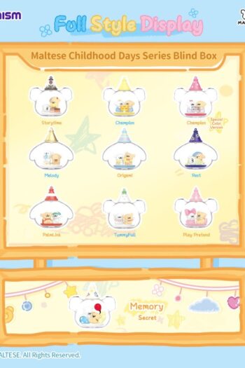 Maltese Childhood Days Series Mini Figure Blind Box Display (8)