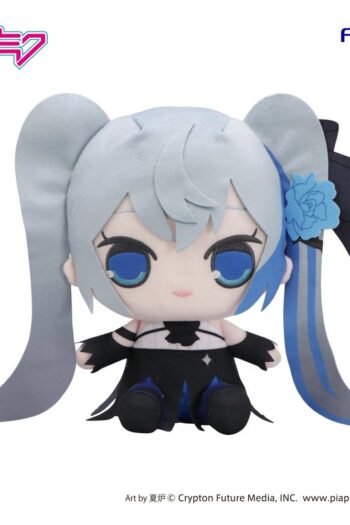 Hatsune Miku Kyurumaru Big Plush Figure Blue Rose 28 cm