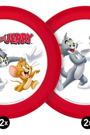 Tom & Jerry Plate 4-Pack 21 cm
