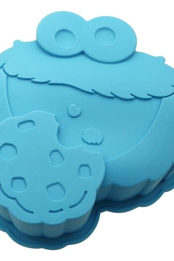 Sesame Street Silicone Baking Tray Cookie Monster blue