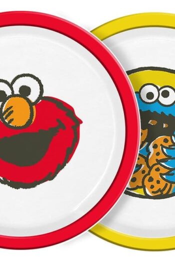 Sesame Street Plate Vintage Kids 2-Pack 22 cm