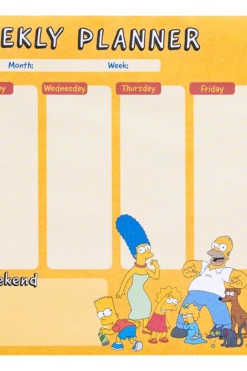 The Simpsons Weekly Planner A4