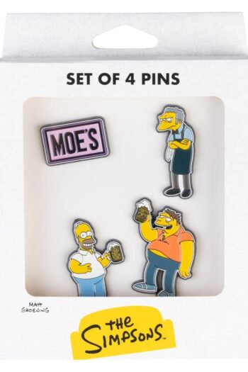 The Simpsons Pin Badges Set of 4 Moe's Tavern